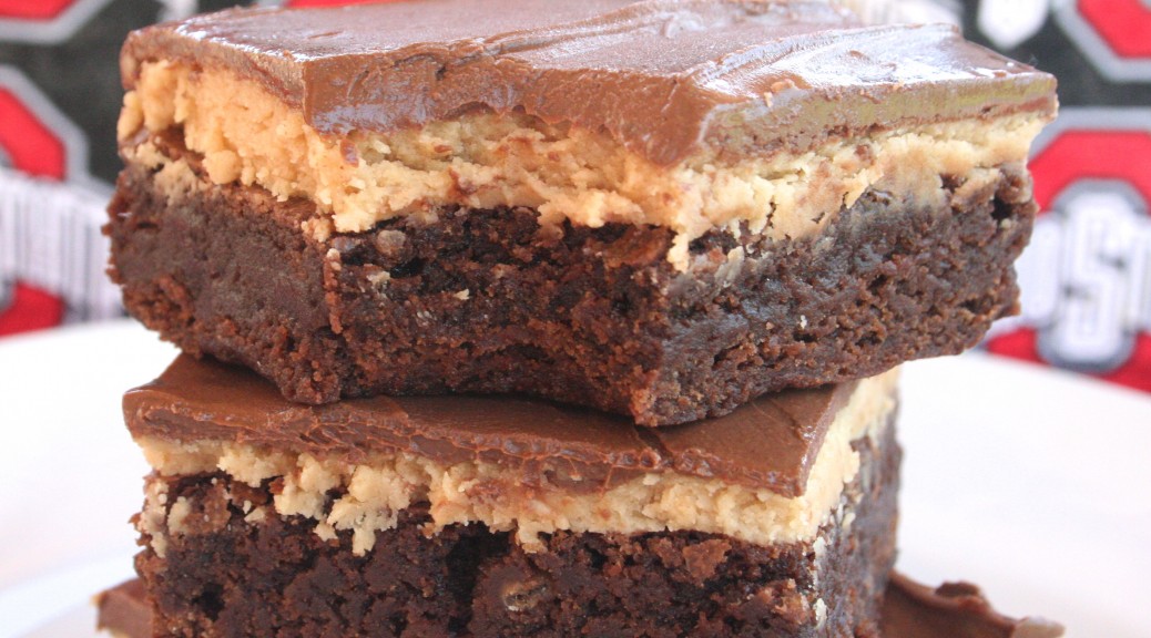 go bucks! [buckeye brownies] - sweet caroline's cooking