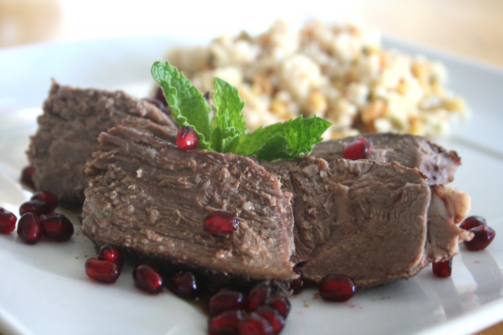 Lean on Lamb Supper Club. [crockpot sliced lamb w. Greek yogurt, mint