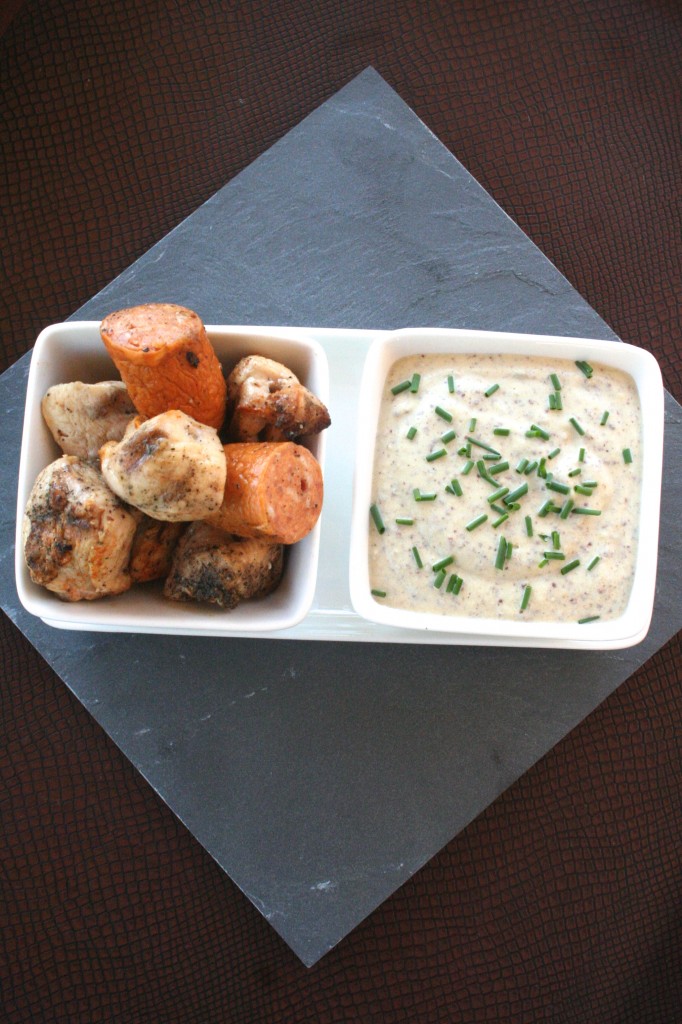 nonstop. [deconstructed kabobs w. andouille, chicken & creole mustard