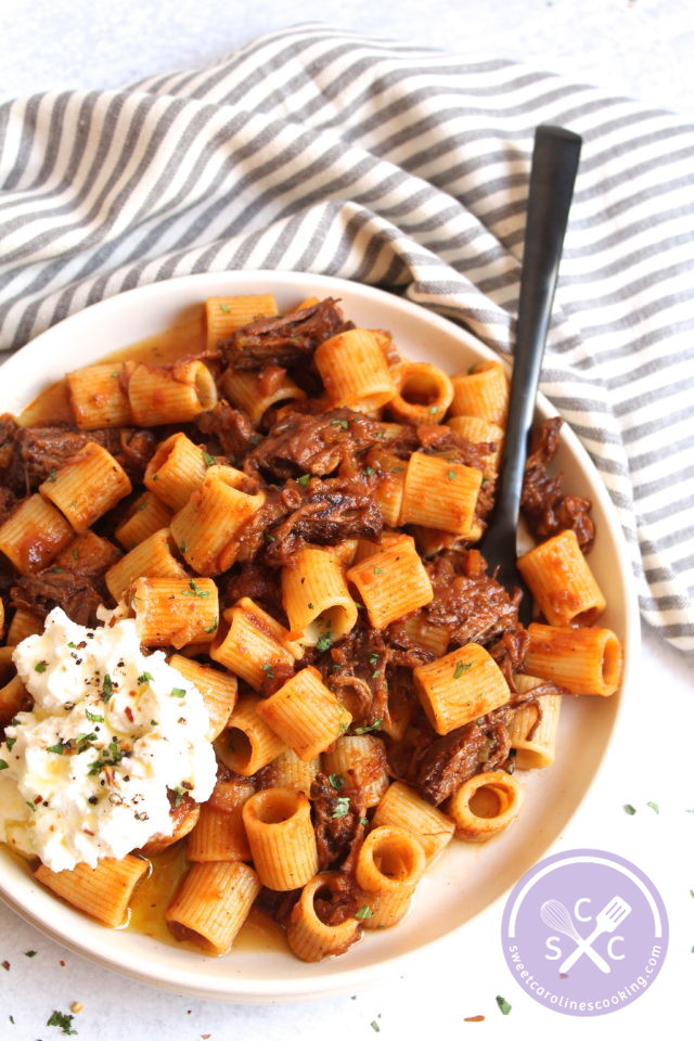 low & slow. [short rib ragu w. ricotta] - sweet caroline's cooking